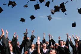 students graduating